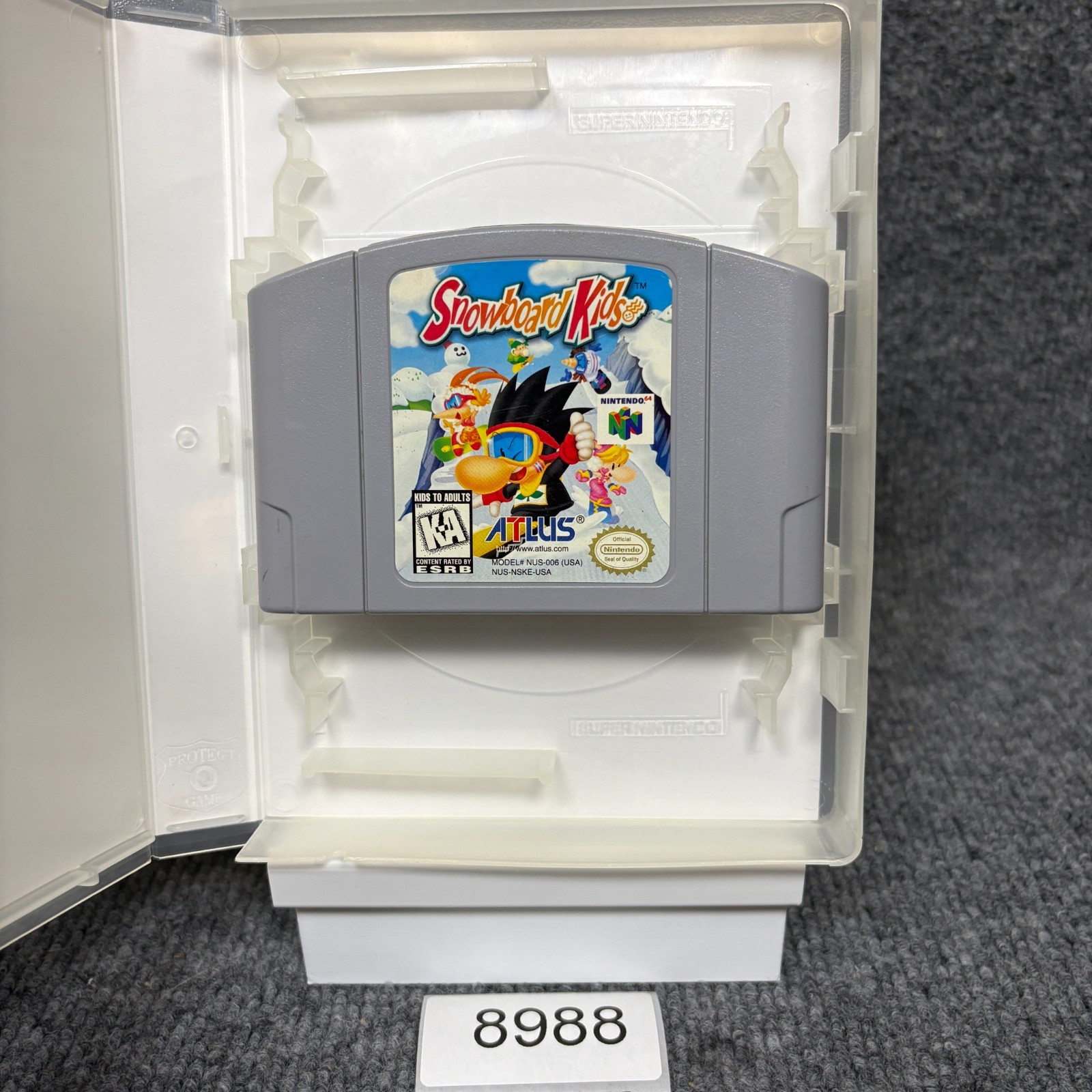 Snowboard Kids Nintendo 64 Cartridge & Case Tested Works