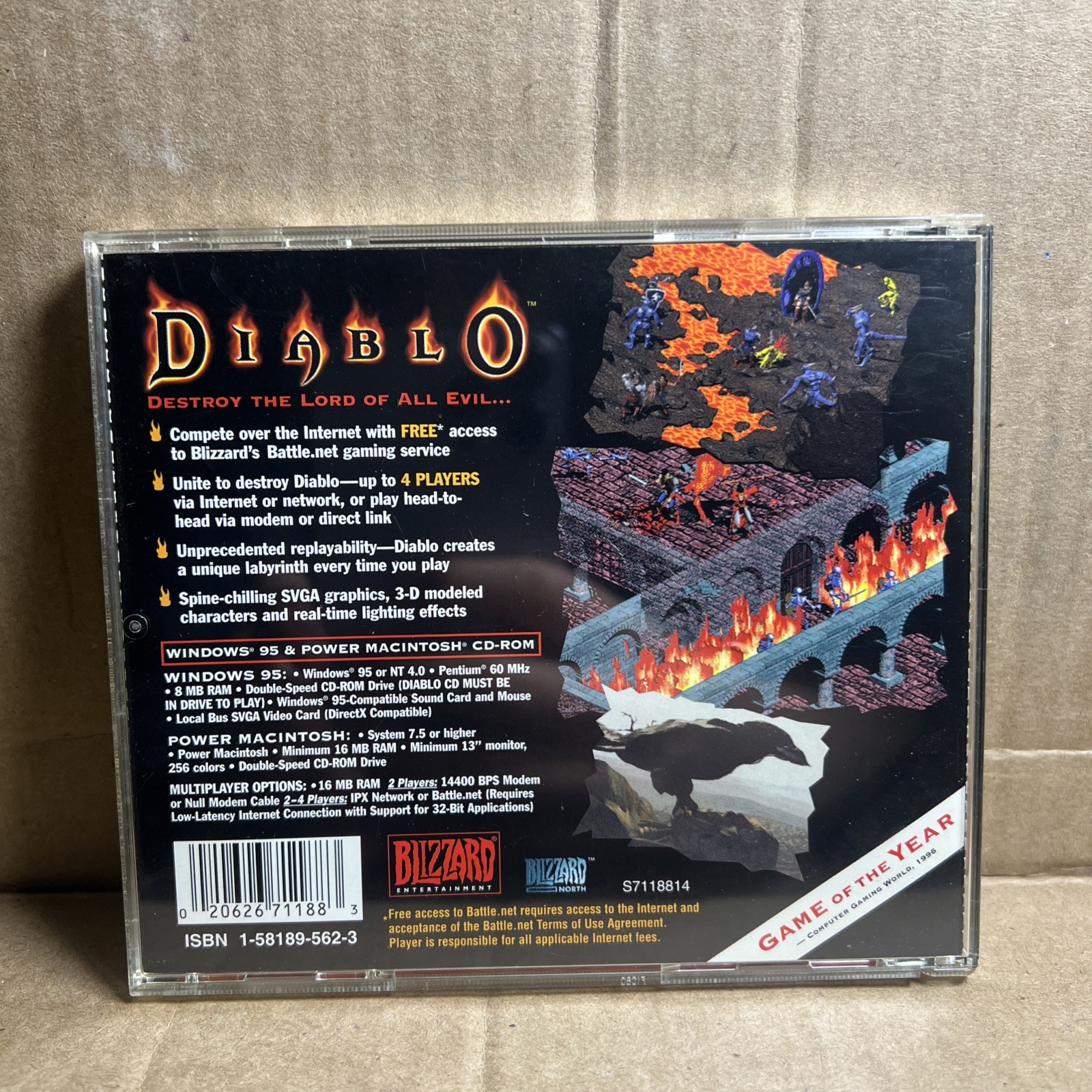 Diablo – Game of the Year (PC) Windows 95 CD ROM