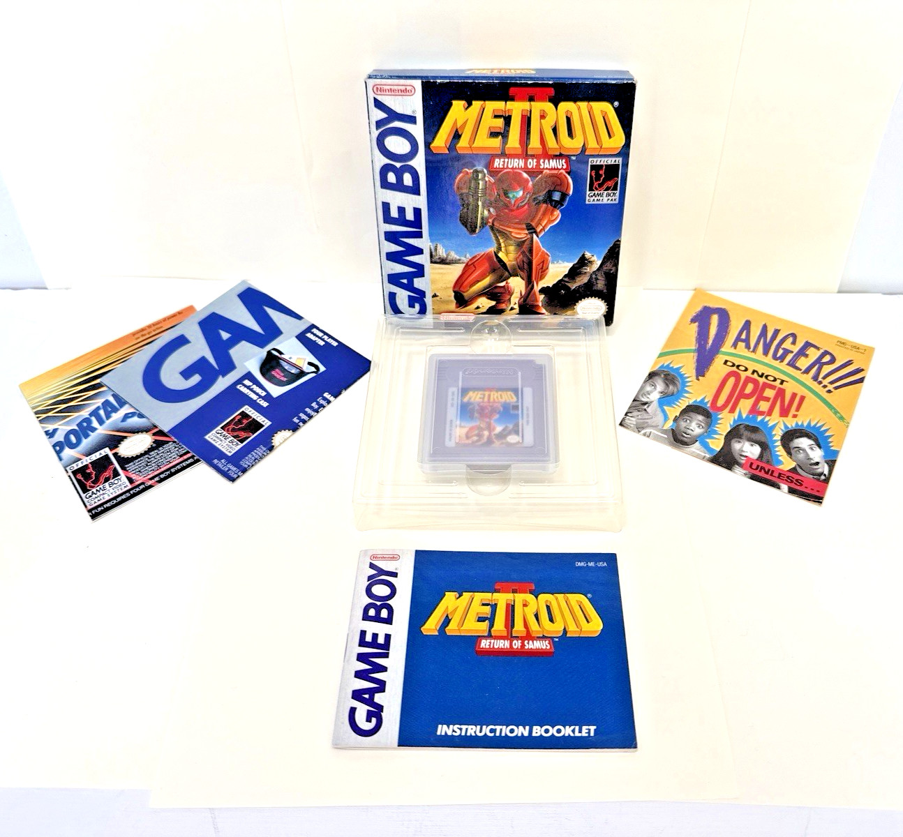 Metroid II: Return of Samus Game Boy Complete CIB! Very Nice w/ Poster! RARE!
