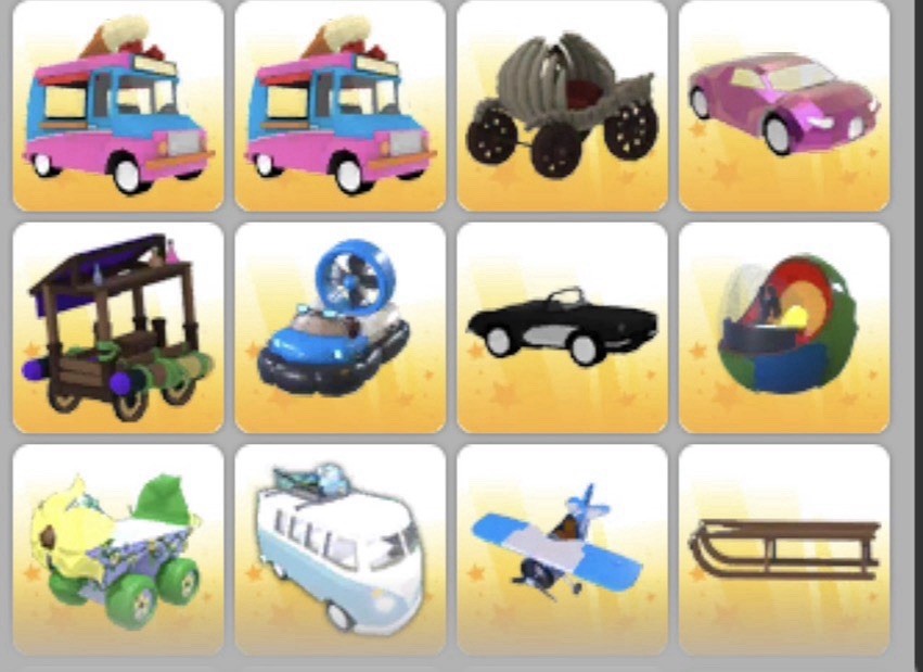 Adopt me old ofvehicles