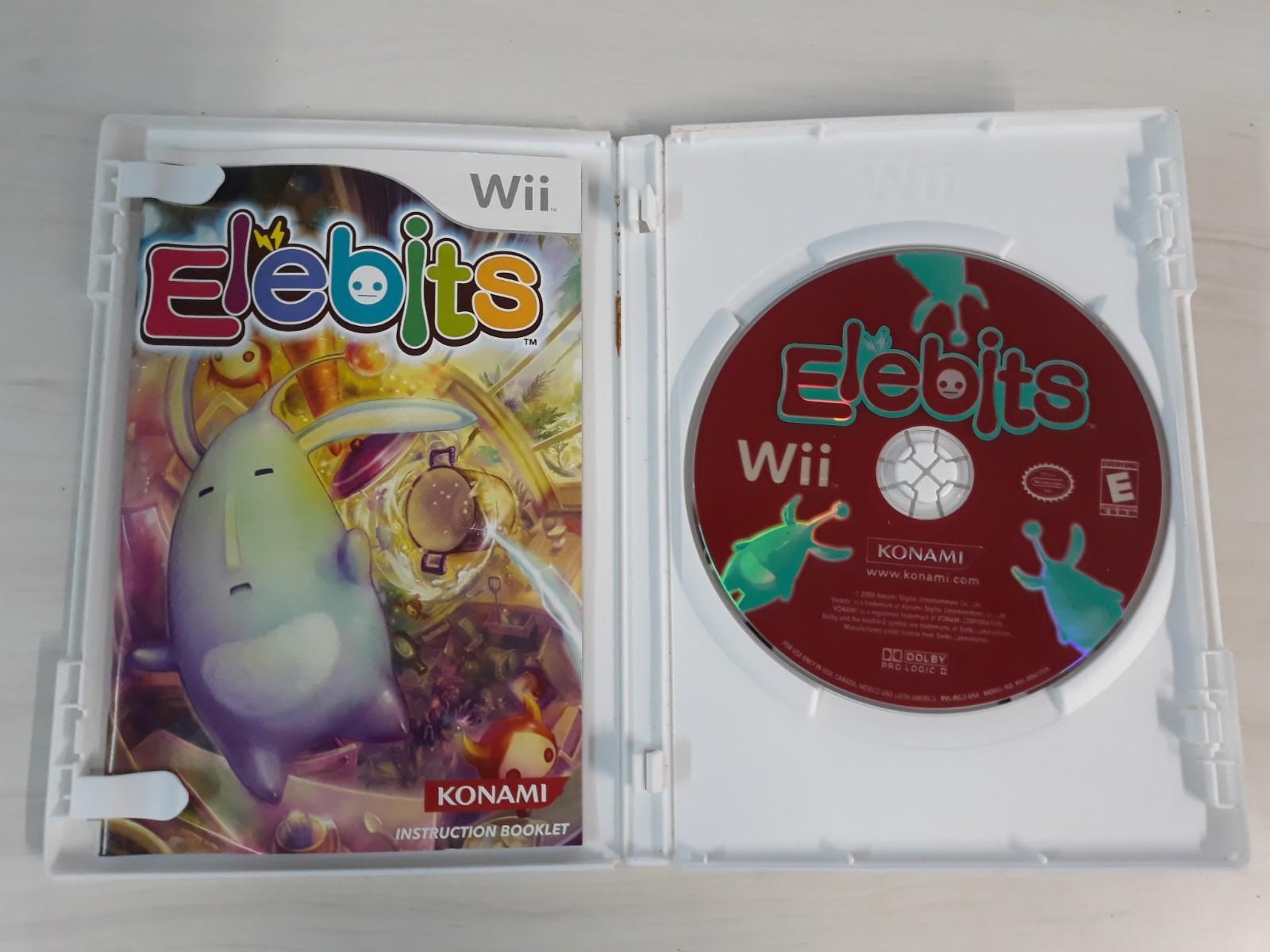 Konami Elebits Action Adventure Nintendo Wii Game Manual Included 2006