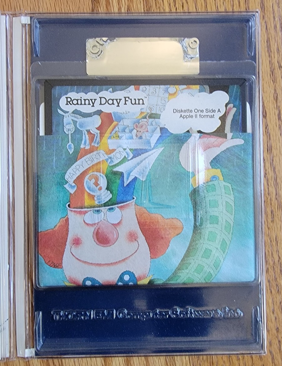 1985 Rainy Day Fun Thorn Computer Clubhouse Series Apple II 5 1/4″ Disks