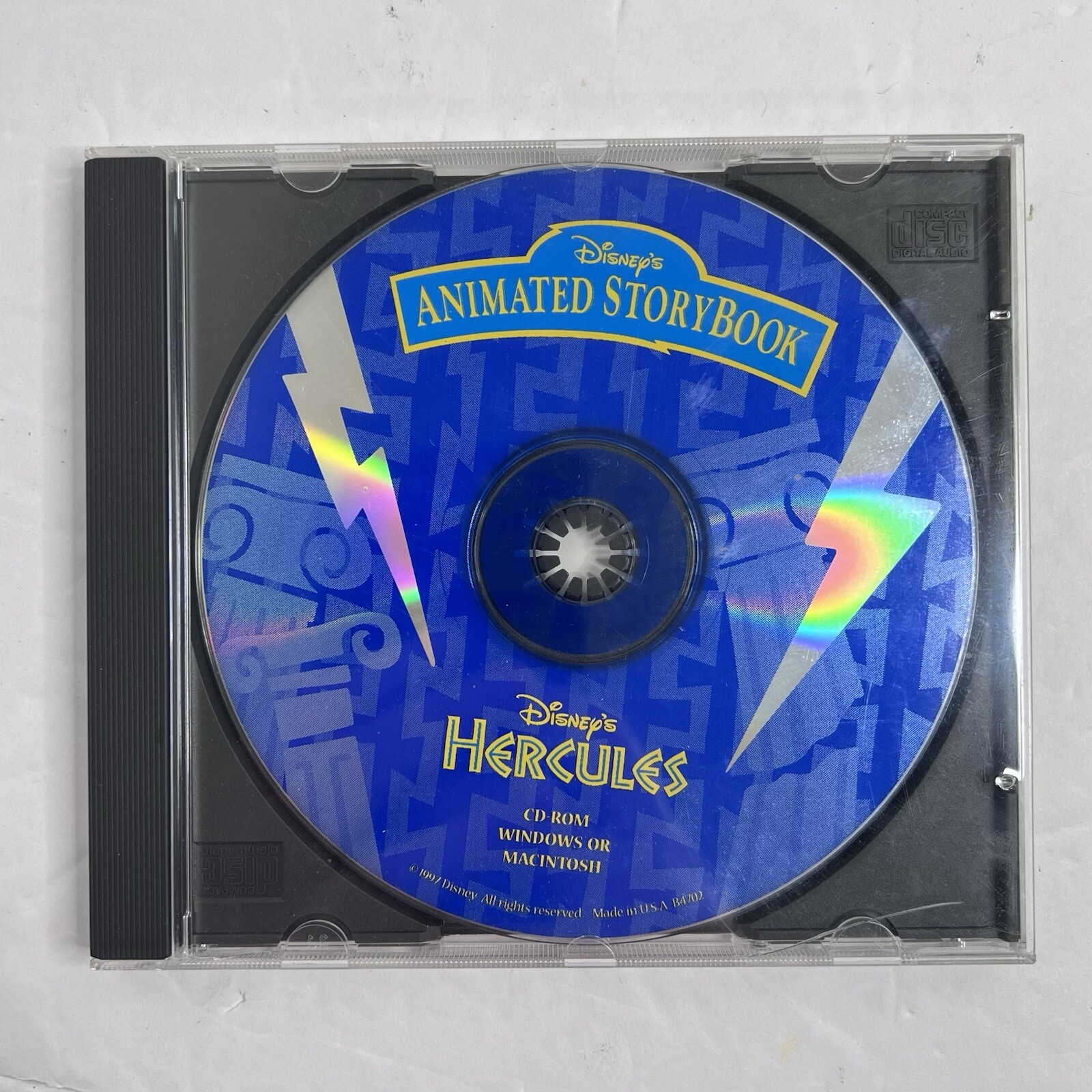 Disney’s Hercules Animated Storybook PC Game 1997 CD-Rom Win/Mac Vintage RARE!
