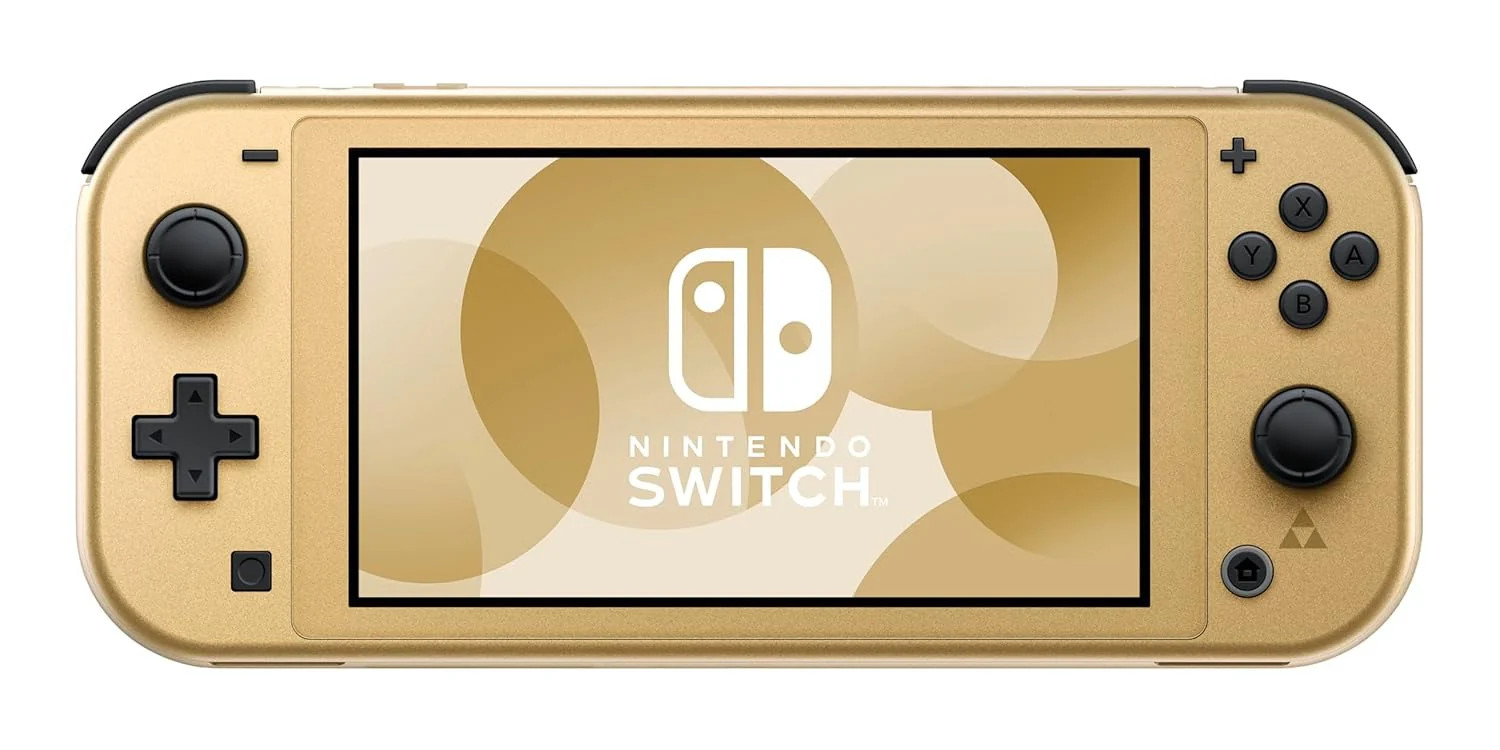 Nintendo Switch Lite: Hyrule Edition – Bonus 12 Month Online + Expansion Pack [