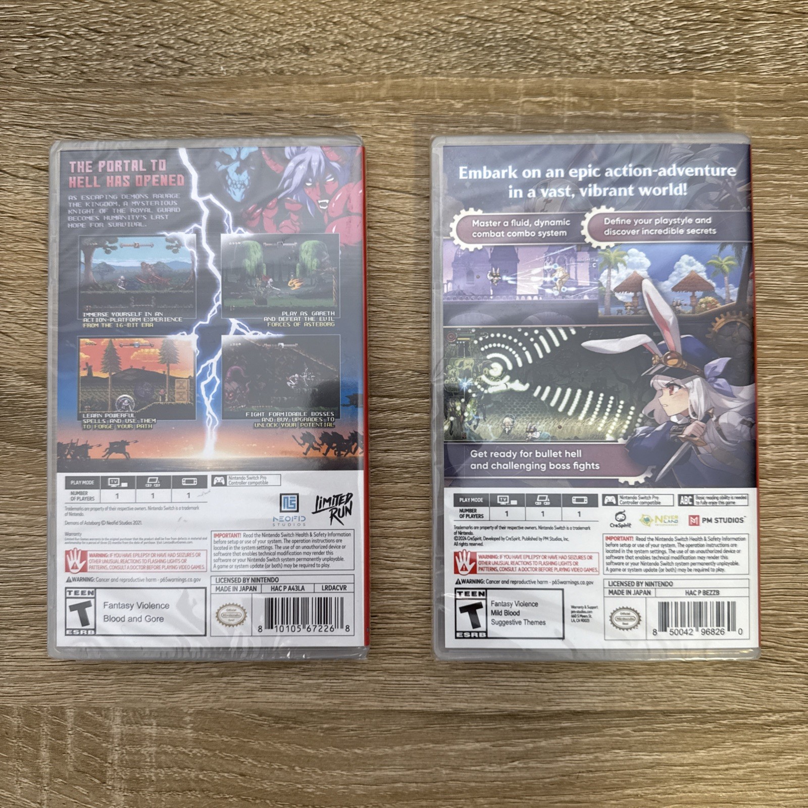 Tevi And Demons Of Asteborg Bundle For Nintendo Switch.