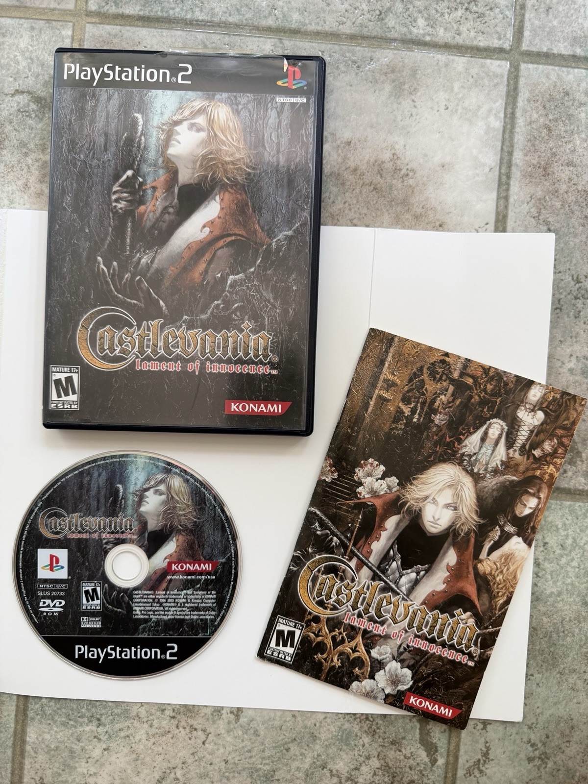 Konami Castlevania: Lament of Innocence PS2 Manual Included M NTSC-U/C