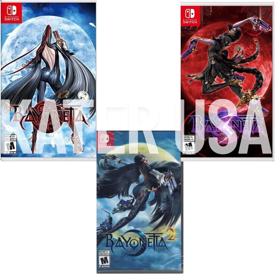 Bayonetta + 2 + 3 Switch Brand New Game Bundle (Action/Adventure Beat ‚em Up)