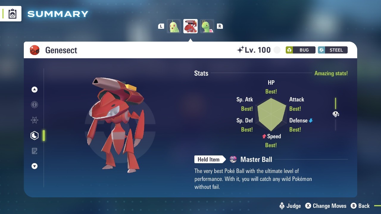 Choose Low Level Legendary Pokemon Shiny or Non-Shiny Legendaries Legends Z-A ZA
