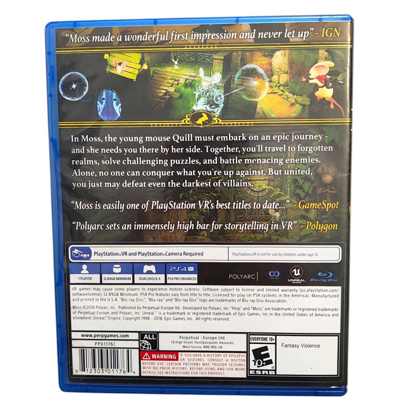 Moss Sony PlayStation 4 VR 2018 Game Tested