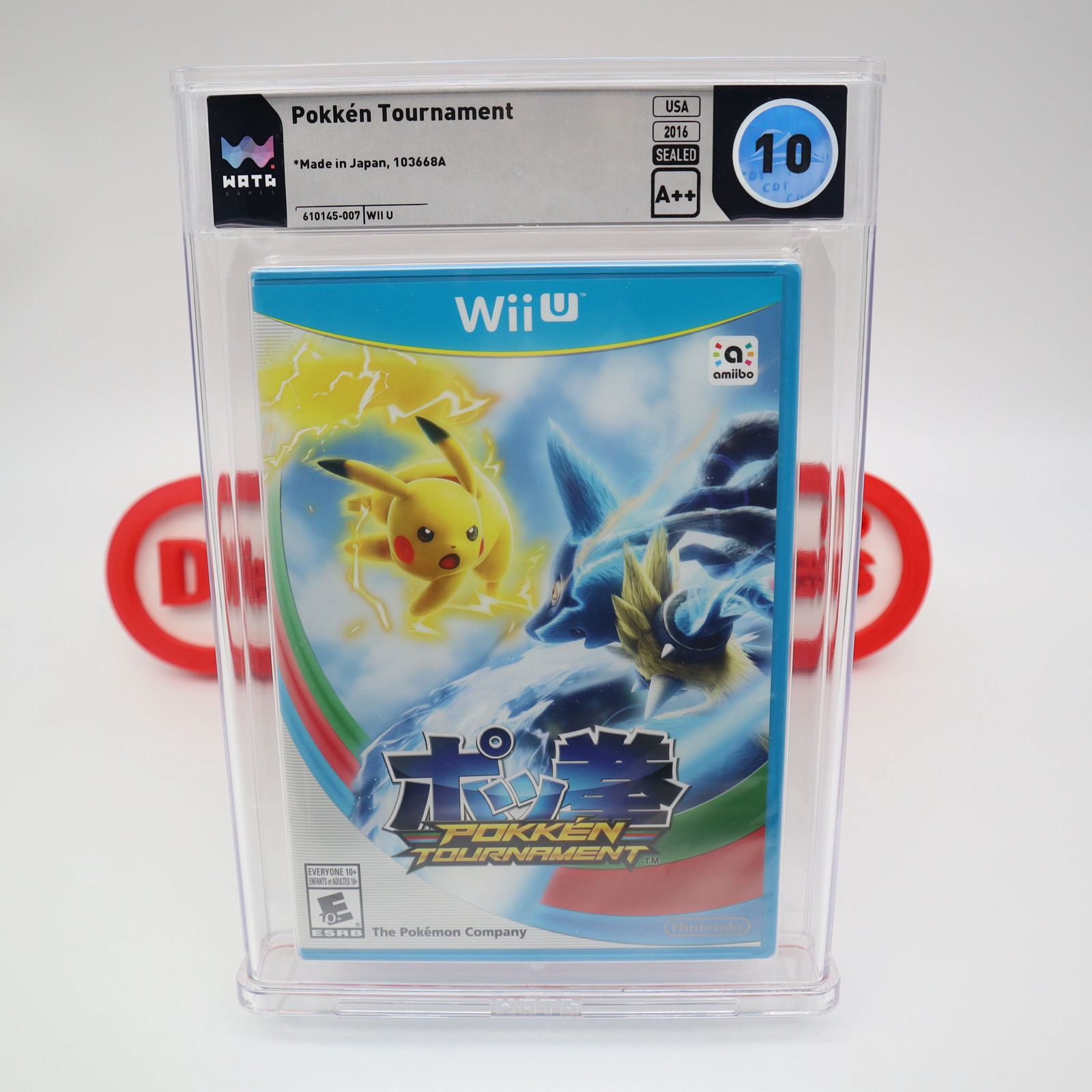 Brand Nintendo Wii U POKKEN TOURNAMENT PERFECT GRADED WATA 10 A Seal G1N