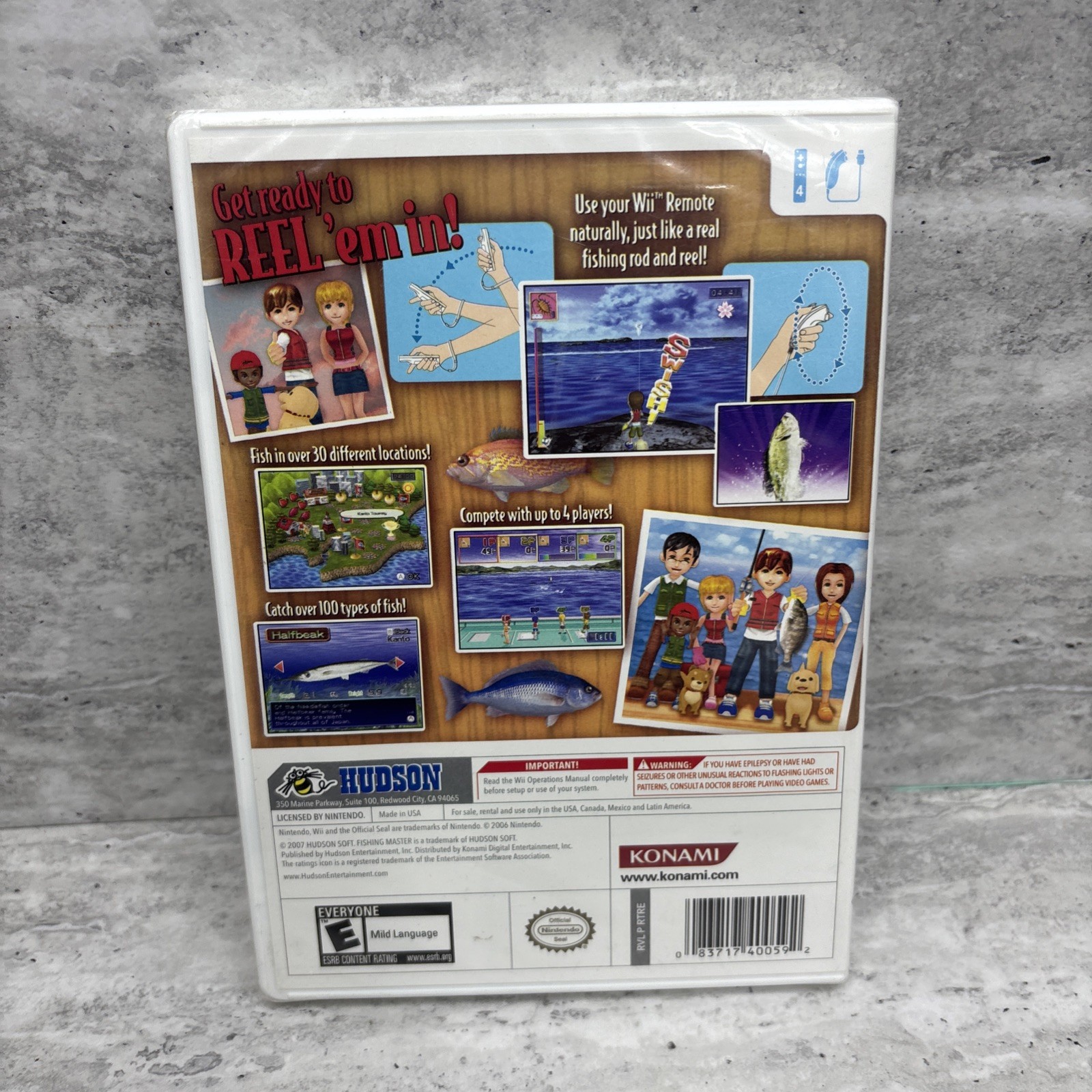 Fishing Master (Nintendo Wii, 2007) New Factory Sealed