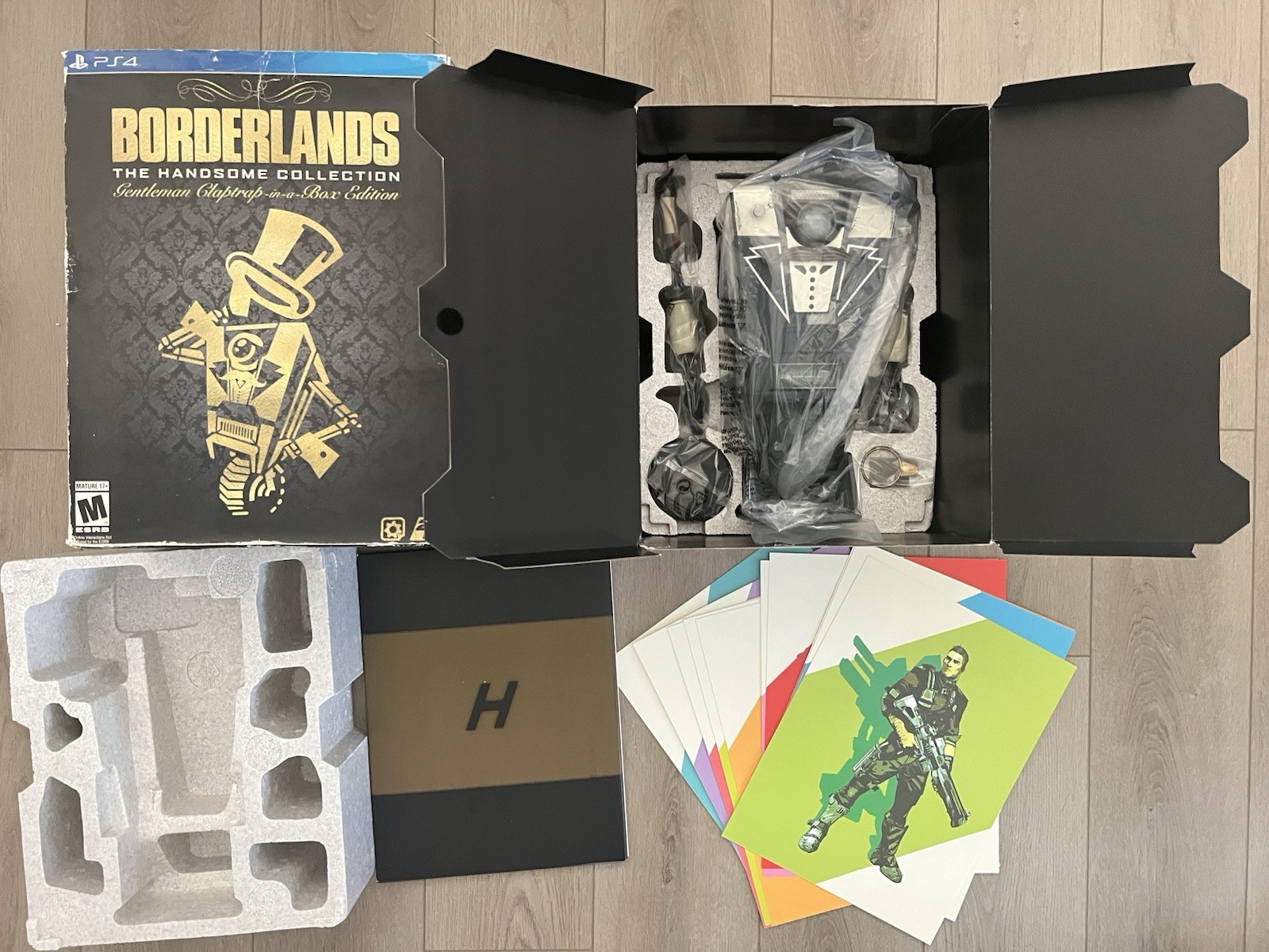 Borderlands: The Handsome Collection- Claptrap-in-a-Box. No game, no steelbook.