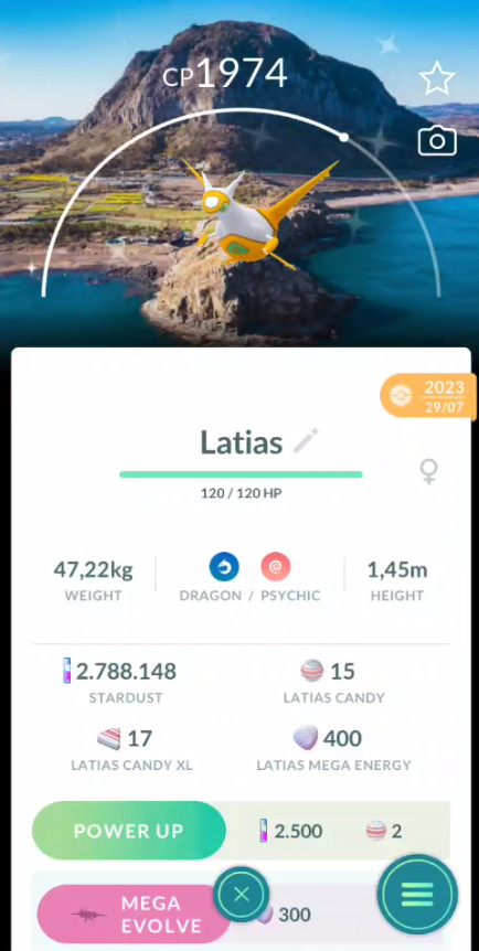 Shiny Latias Jeju Background Pokémon Go – Instant Deliver