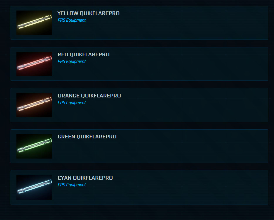 STAR CITIZEN – QUIKFLAREPRO DELUXE PACK (5 ITEMS)