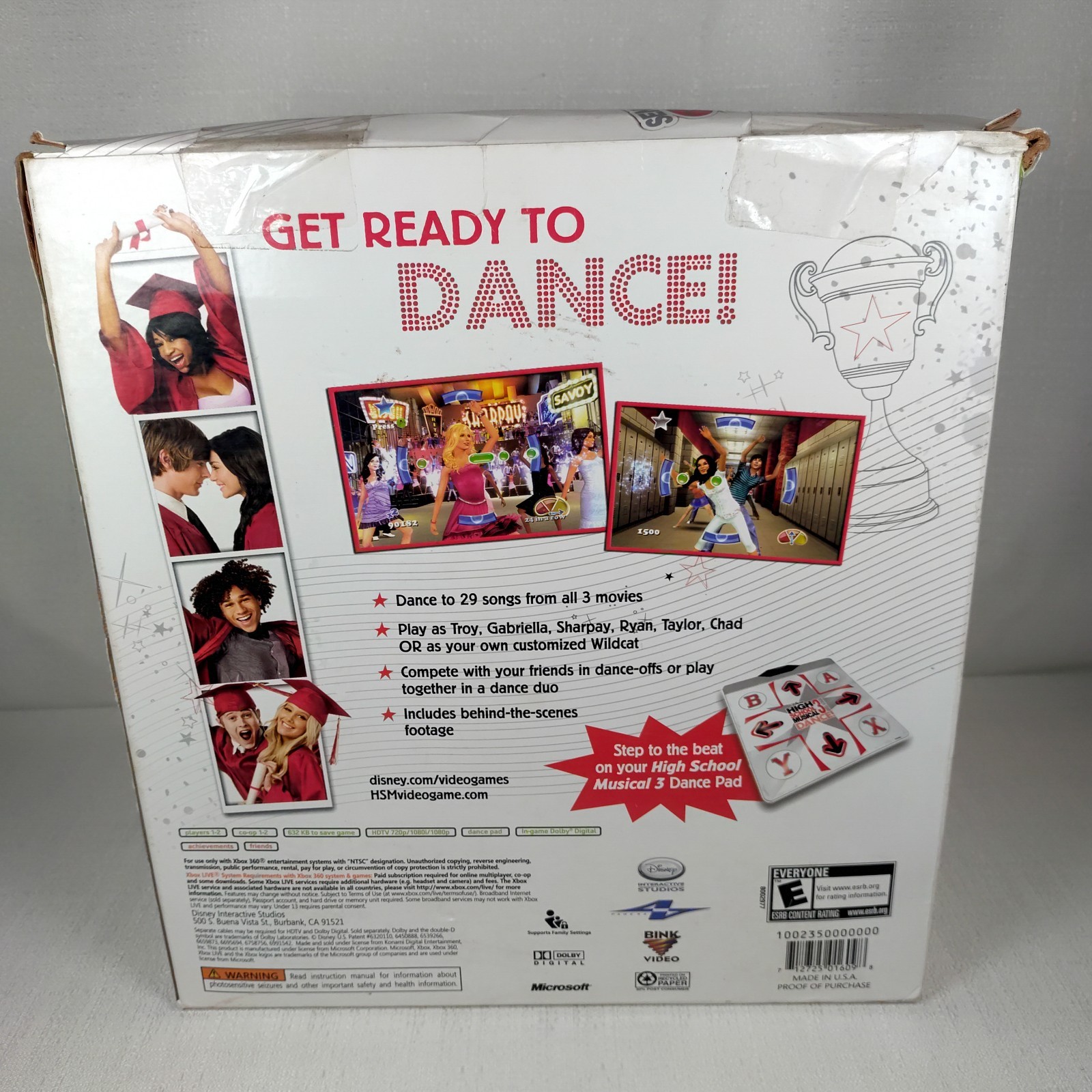 High School Musical 3 Senior Year Bundle Mat And Game Xbox 360 New Open Box