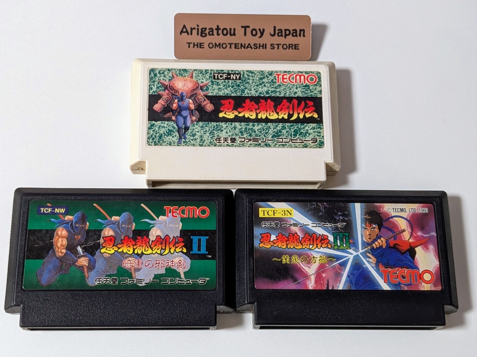 NES Ninja Ryukenden 1 2 3 Set Nintendo Famicom FC Tecmo Japan