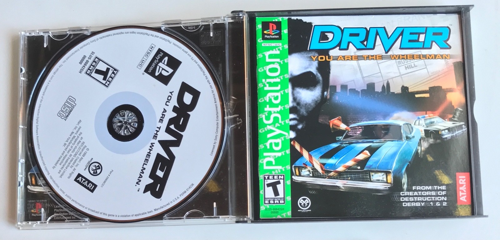 Driver 1 & 2 Twin Pack – Sony PlayStation One – Complete with Stickers