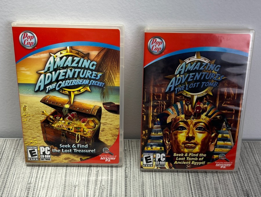PopCap Amazing Adventures PC Game Bundle Caribbean Secret & The Lost Tomb Used