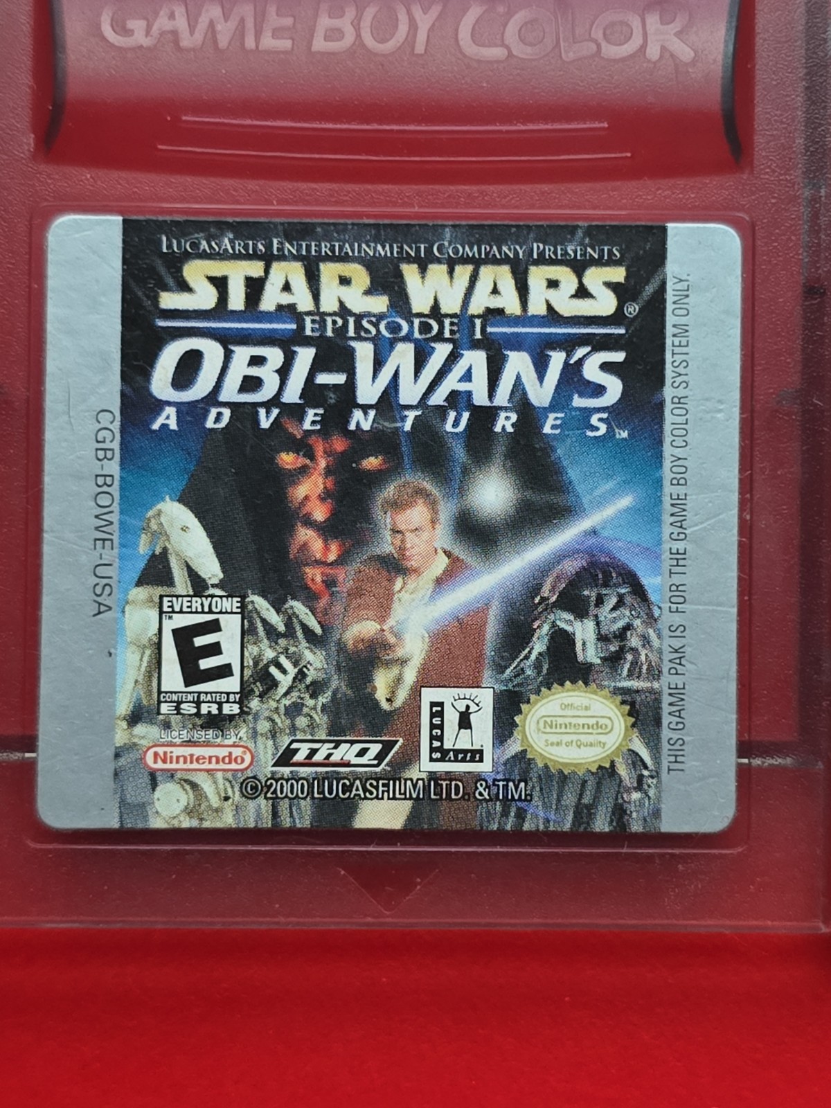 Star Wars: Episode I Obi Wan’s Adventure Nintendo Game Boy Color Authentic