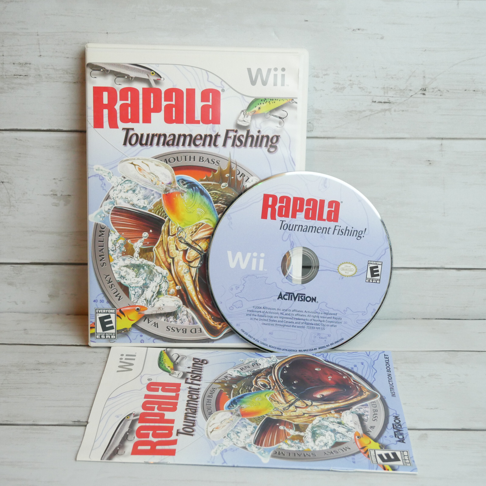 Rapala Tournament Fishing – Nintendo Wii Complete With Manual