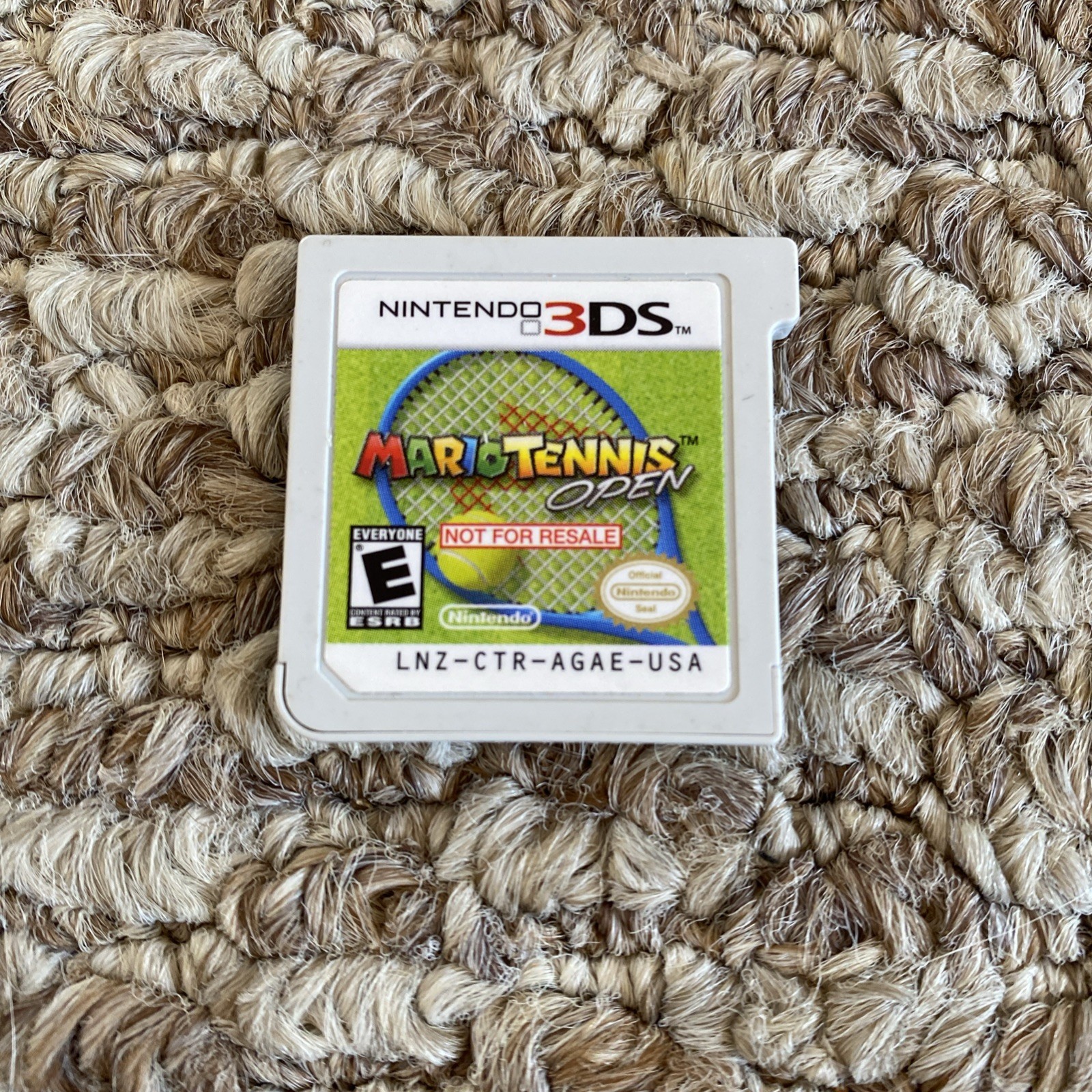 Nintendo 3DS Mario Tennis Open (Not For Resale) Rare Game Demo Cartridge ONLY