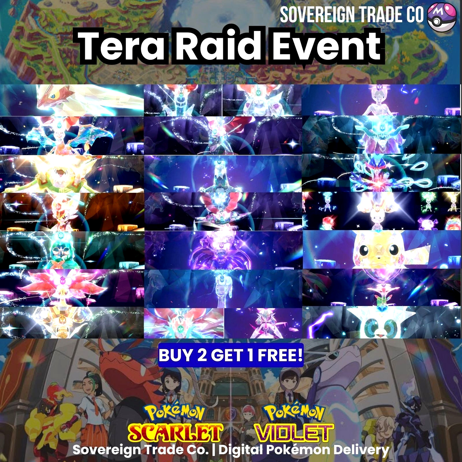 Mighty 7⭐ Raid Pokemon Scarlet Violet | Charizard Greninja Typhlosion | 6IV
