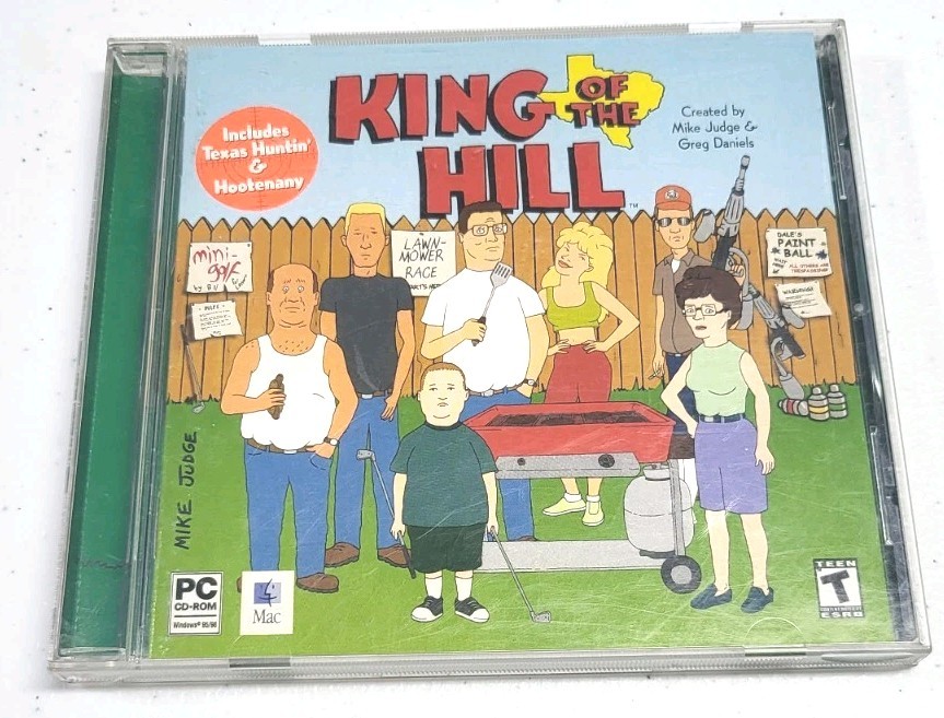 King of the Hill game (Windows/Mac, 2000) Complete Original