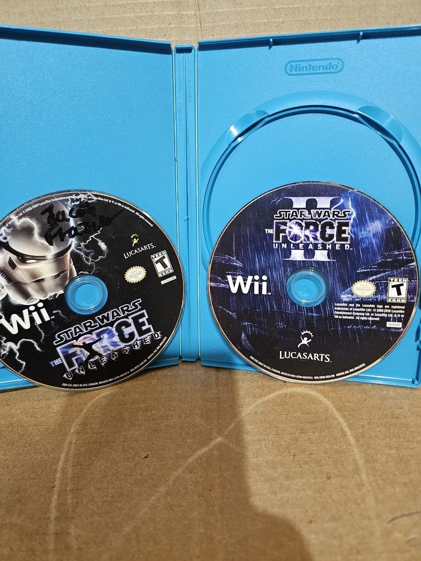 Nintendo Wii Star Wars The Force Unleashed I And II DISCS ONLY UNTESTED