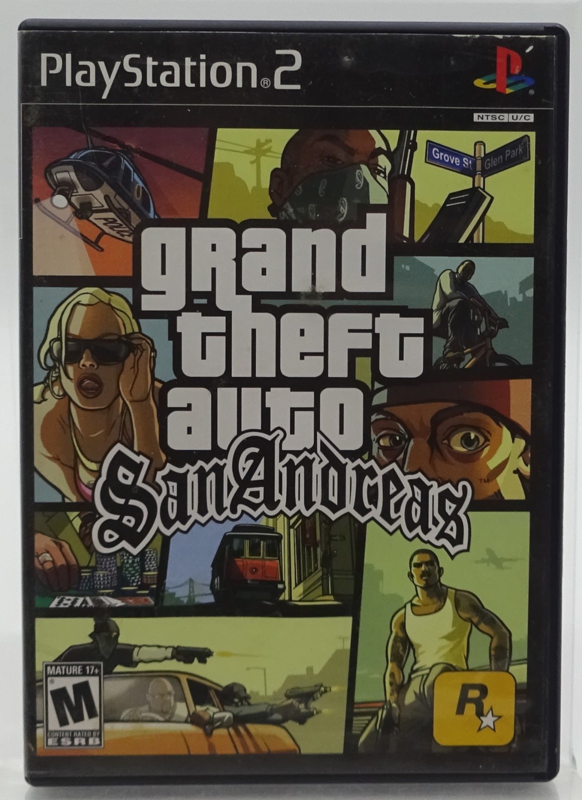 Grand Theft Auto: San Andreas PlayStation 2 PS2 2004 w/ Manual & Memory Card