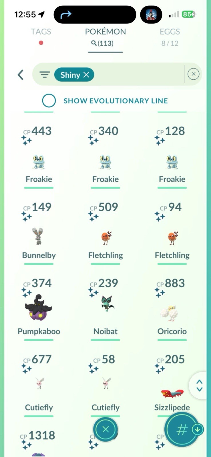 Pokémon PTC GO | LVL 70 |113✨|10.3☄️ Charcadet, Bg Ditto X 9