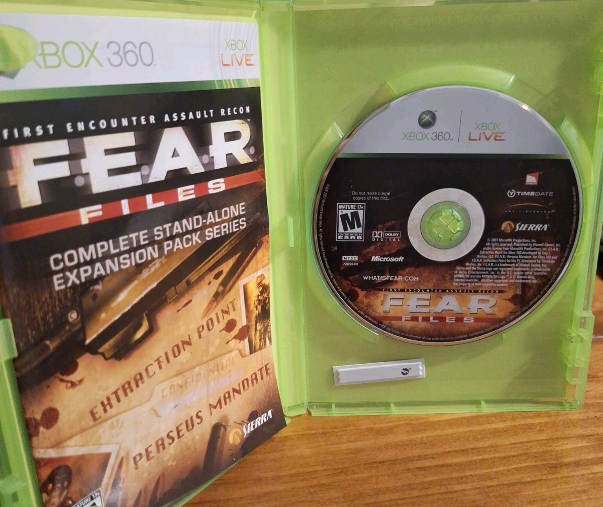 Fear Files – Microsoft Xbox 360 Complete CIB Tested Working Great Condition