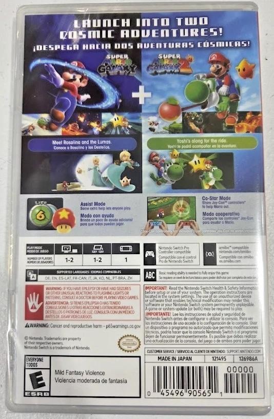 Super Mario Galaxy + Super Mario Galaxy 2 Switch New Game Special [US 2025] – VV