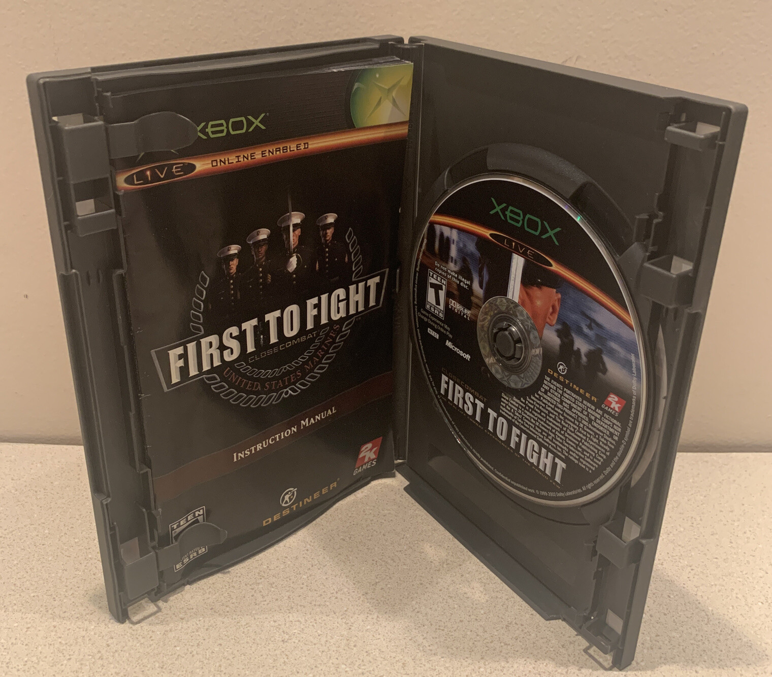 Close Combat First to Fight Microsoft Xbox (2005). Complete with Manual.