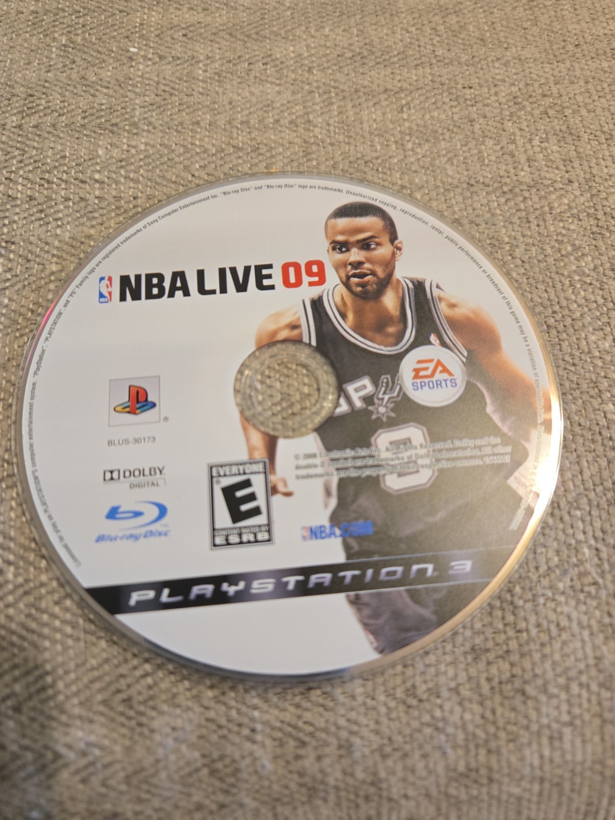 NBA Live 09 PlayStation 3 Ps3, DISC ONLY, NO USPS TRACKING