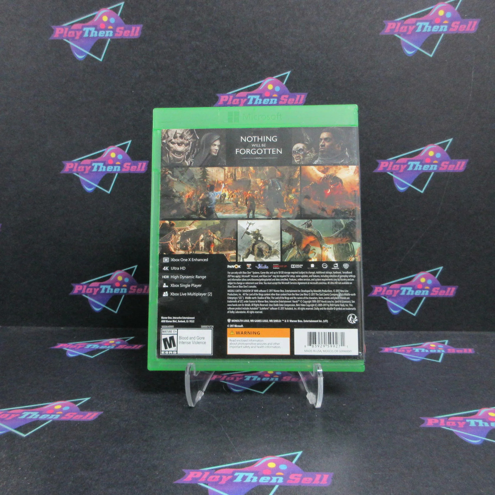 Middle-Earth Shadow Of War Xbox One Complete – Very Good – 1 Year Warranty