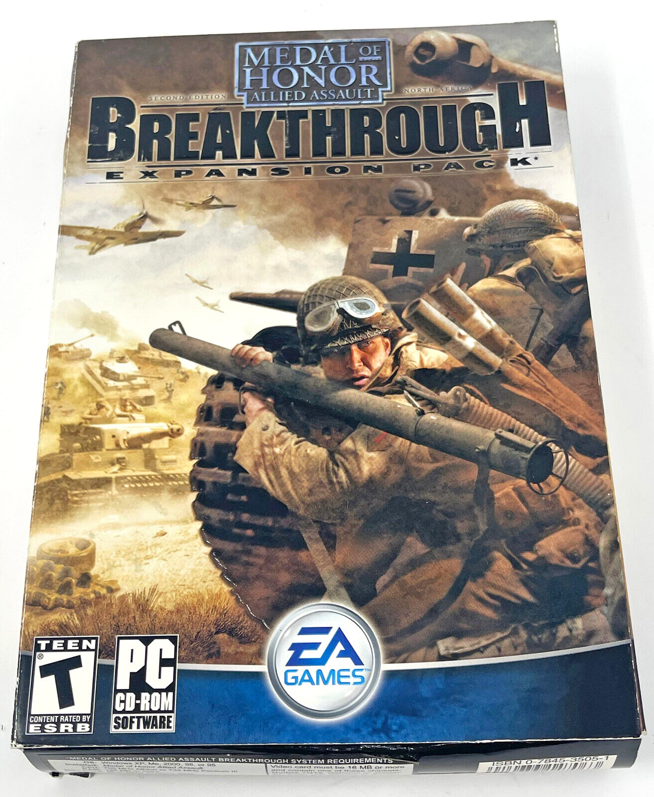 Medal of Honor Allied Assault Breakthrough Expansion Pack PC 2003 NEW Sealed