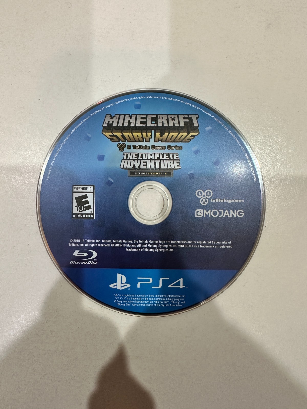 Minecraft: Story Mode The Complete Adventure (Sony PlayStation 4, 2016) PS4