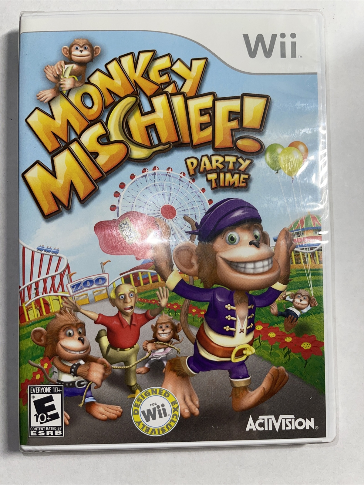 Monkey Mischief! Party Time Nintendo Wii Brand New Factory Sealed