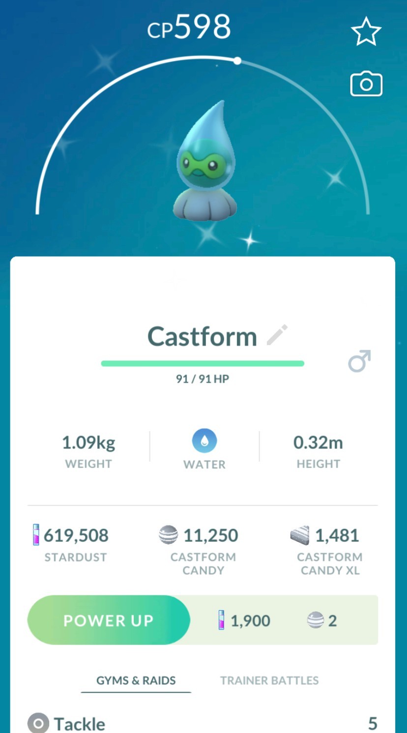 🌟POKEMON GO – Shiny Castform – Rainy *Registered/Ultra Friends*🌟