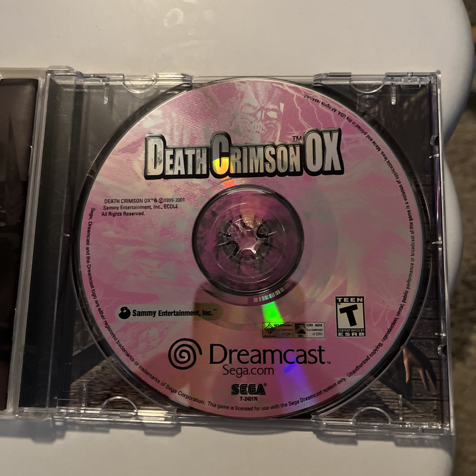 Death Crimson OX (Sega Dreamcast, 2001) Authentic & Complete!