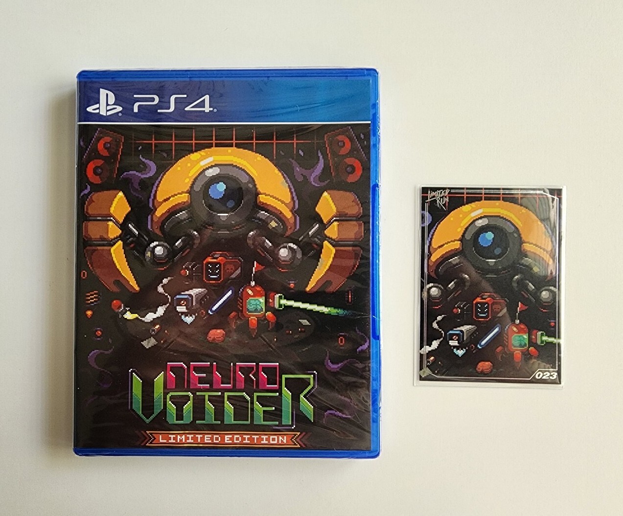 NeuroVoider Limited Edition (PlayStation 4, PS4) LRG #75 w/ Trading Card – NEW