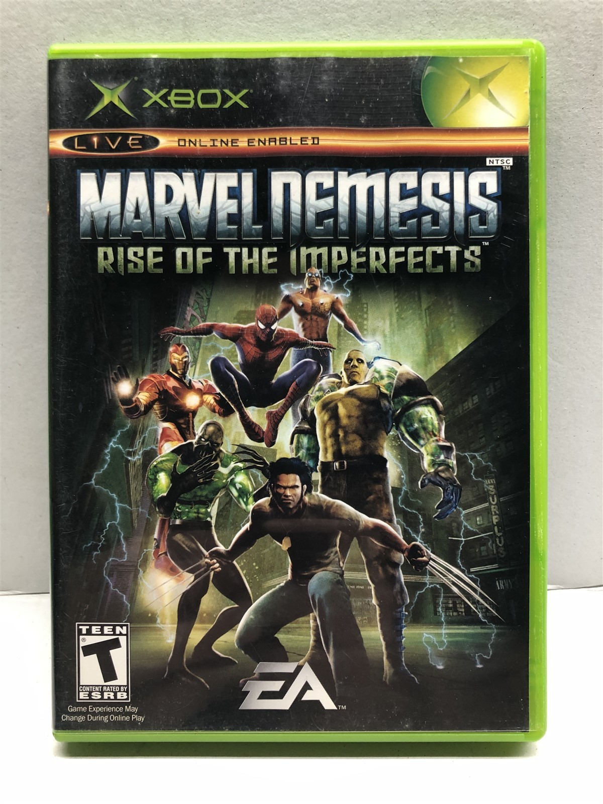 Marvel Nemesis: Rise of the Imperfects (Xbox, 2005) Clean Tested Working
