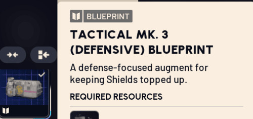 Tactical MK 3 (Defensive) BLUEPRINT