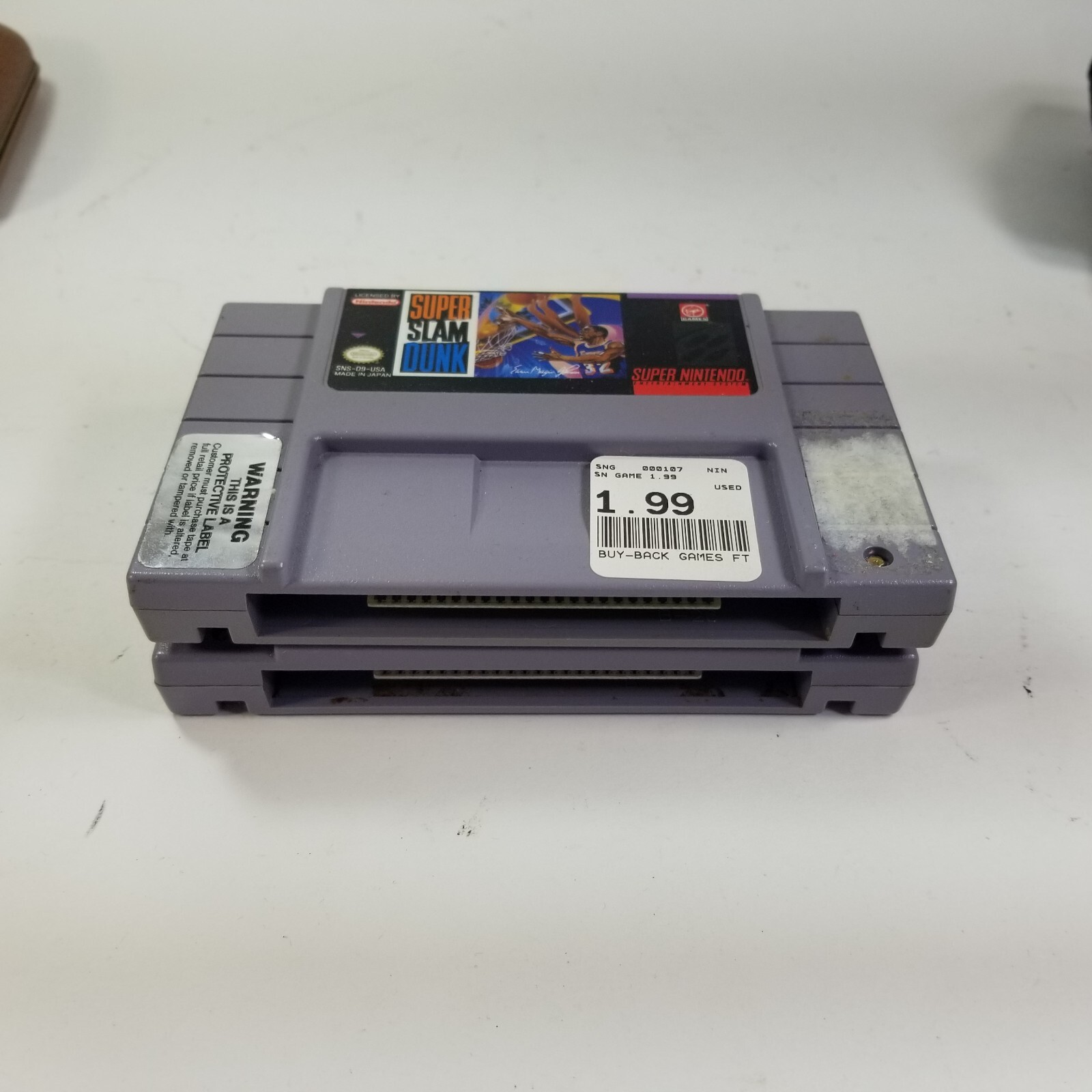 Super Play Action Football & Super Slam Dunk (Super Nintendo) SNES Basketball