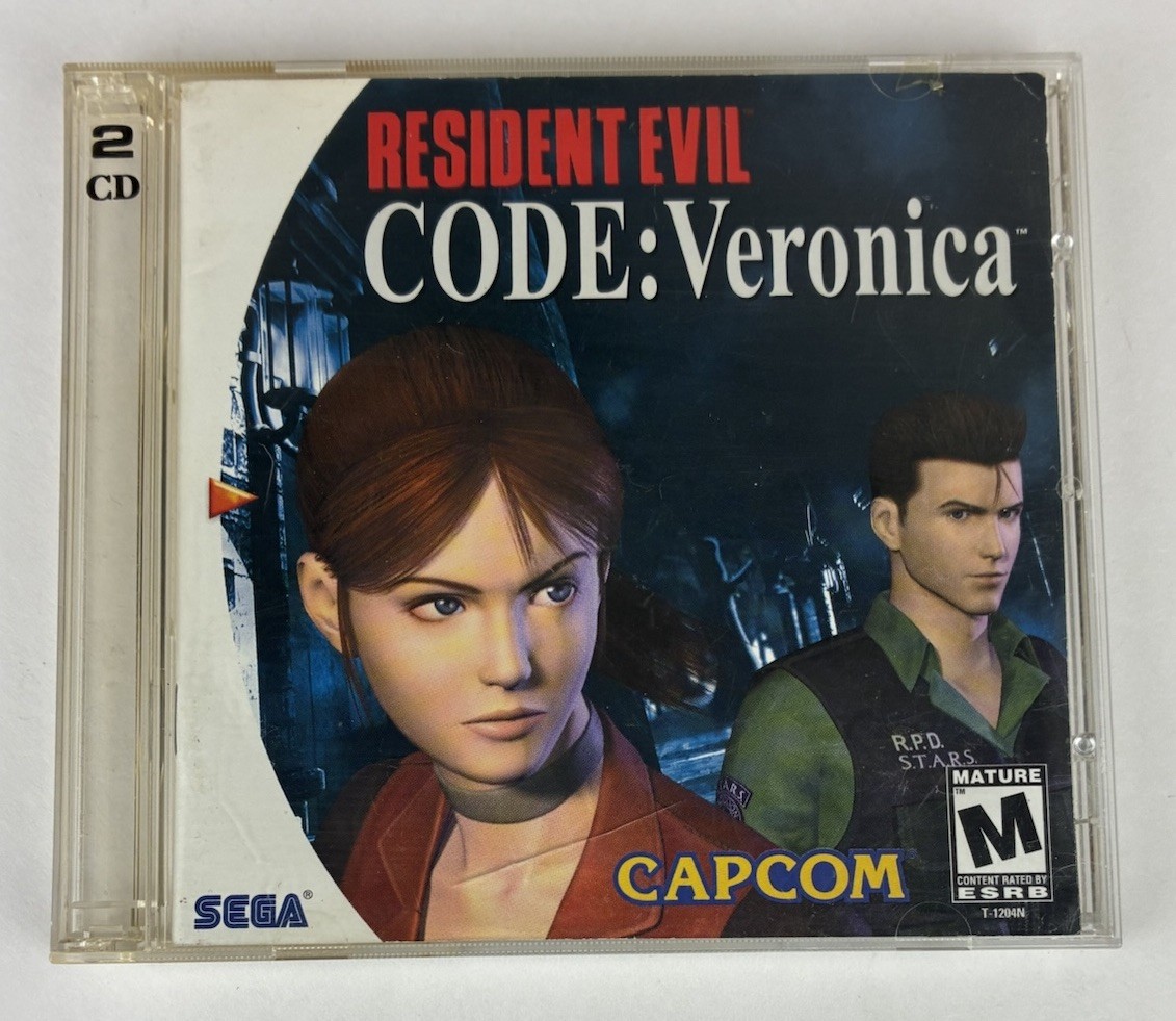 Resident Evil Code Veronica Sega Dreamcast 2000 With Manual Tested Working Read
