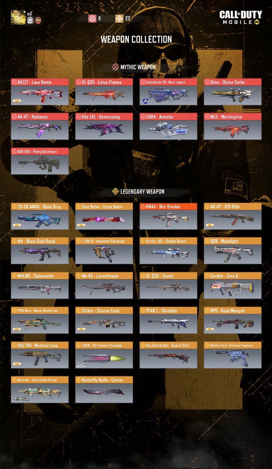 call of duty mobile account
