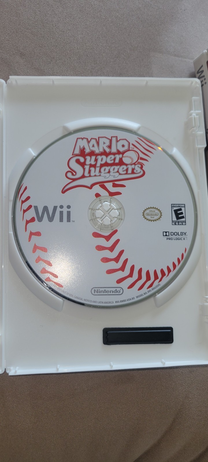 Mario Super Sluggers NINTENDO SELECTS (Wii, 2008) COMPLETE disk/case/manual