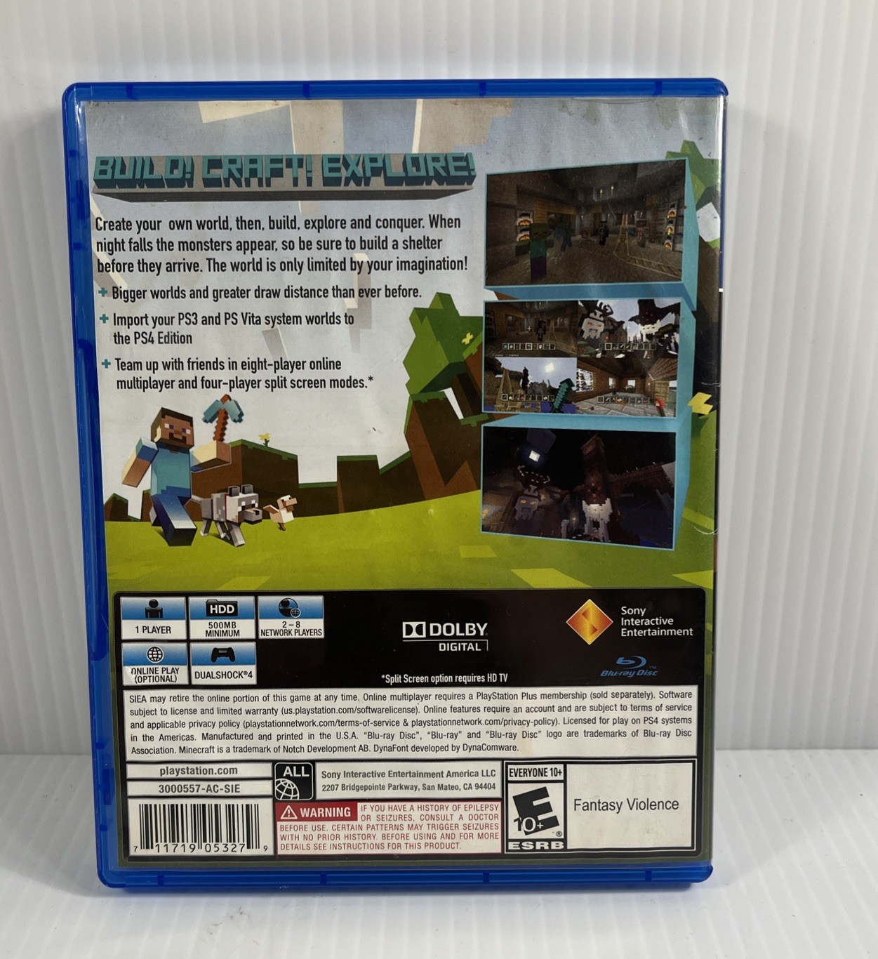 Minecraft PlayStation 4 Edition (Sony PlayStation 4, 2014)