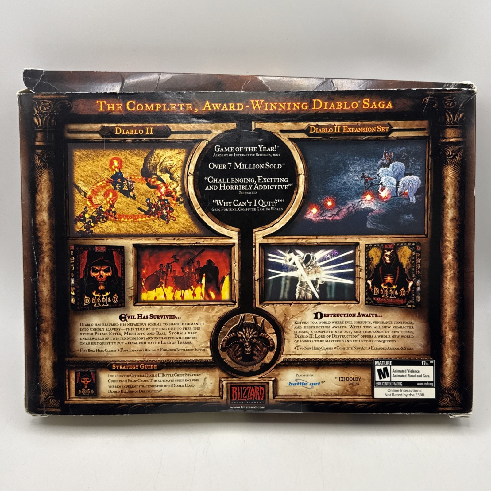 Diablo Battle Chest (PC, 2001) Complete
