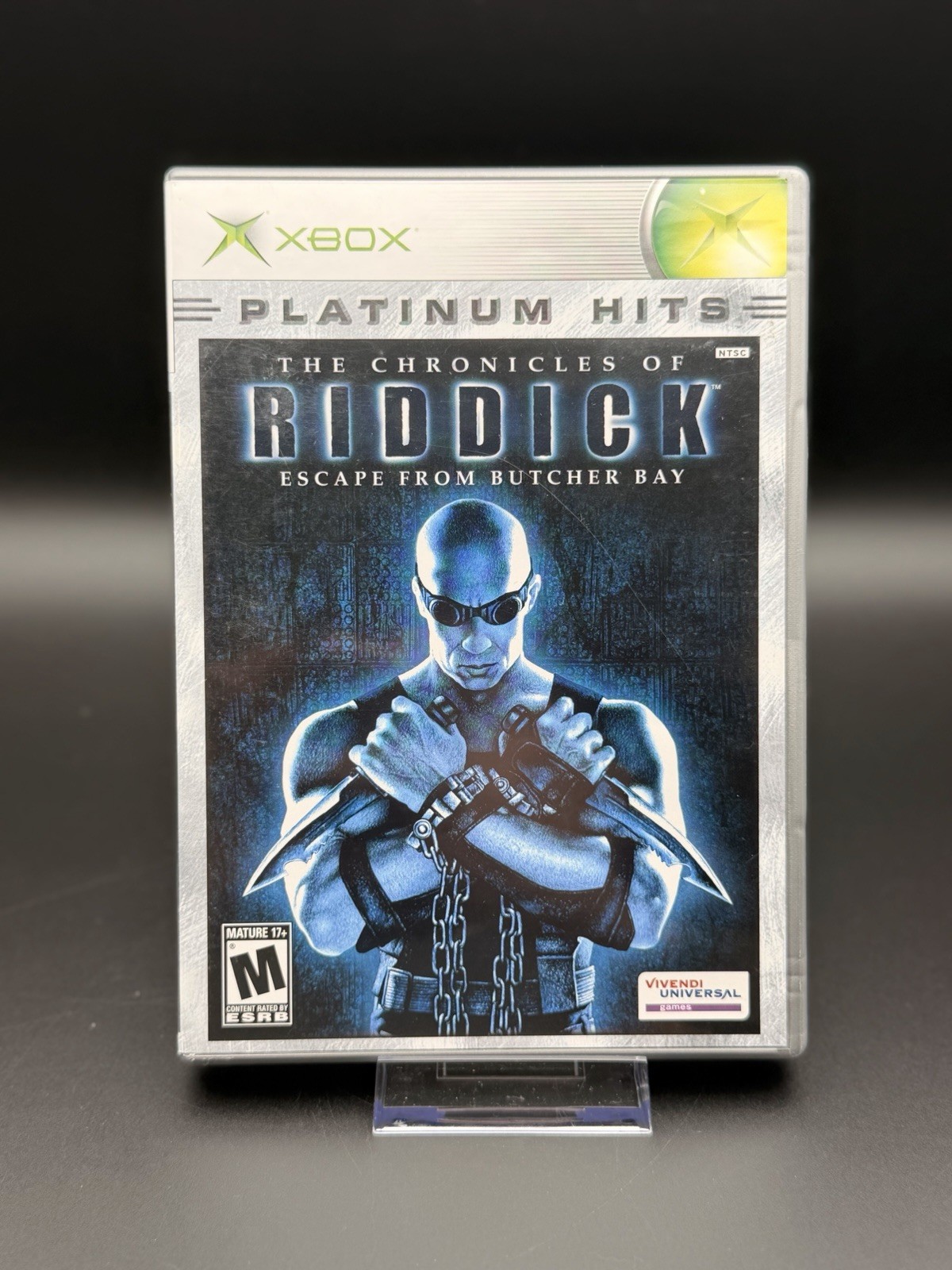 The Chronicles of Riddick: Escape From Butcher Bay Platinum Hits Xbox CIB Tested